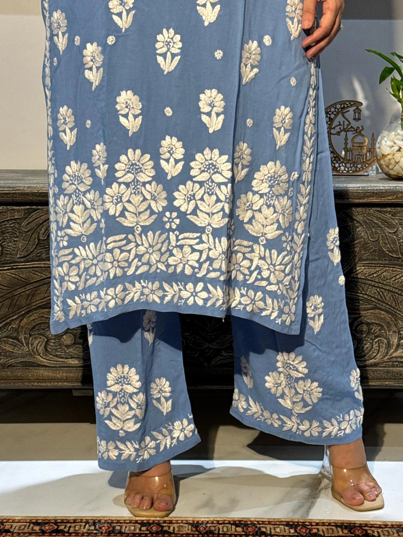 Modal Chikankari Kurta/ Coord