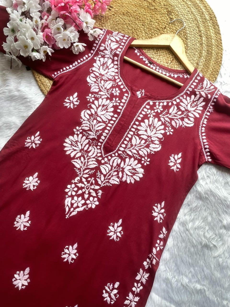 Minimal Chikankari Kurta