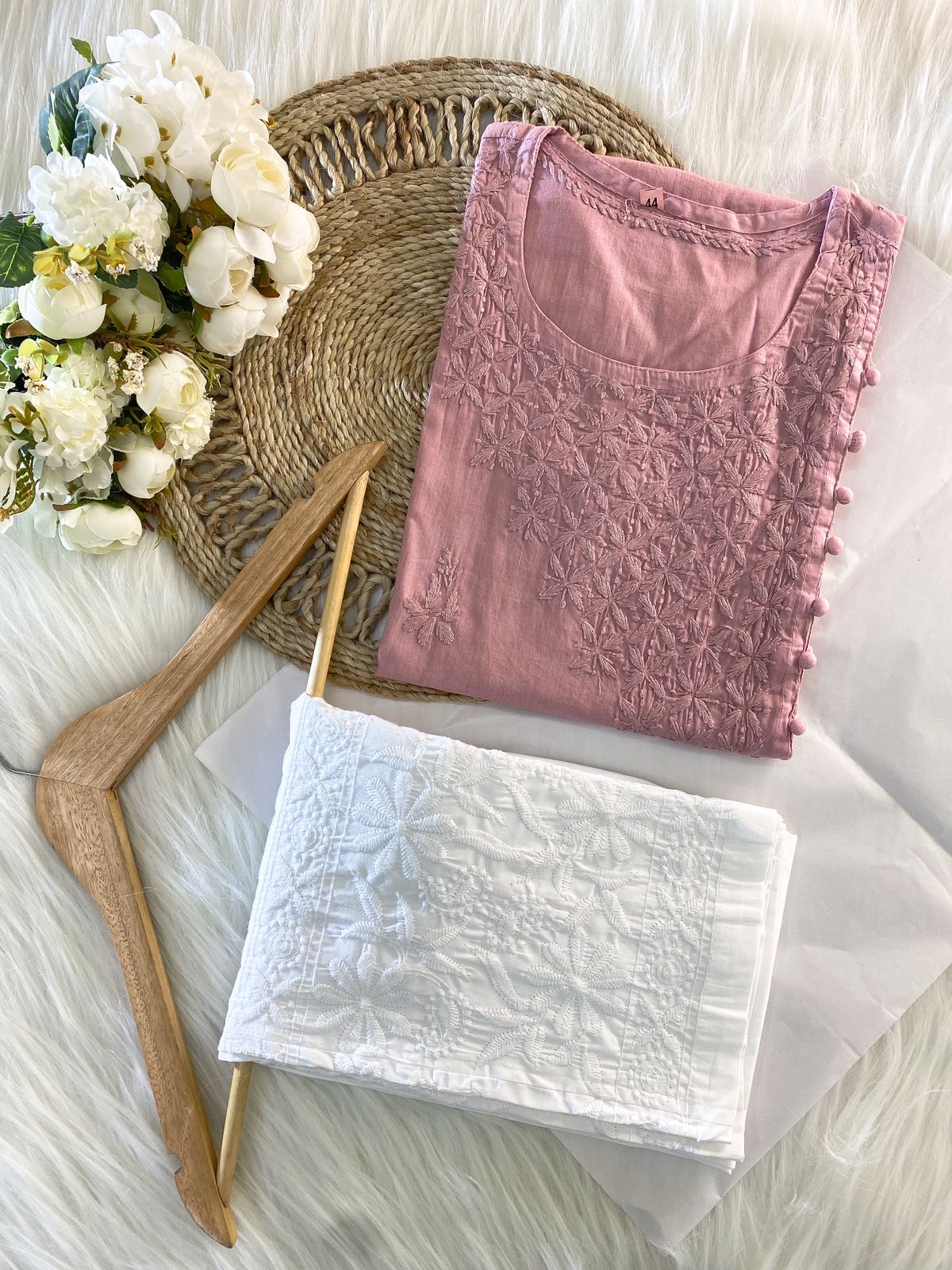 Nishi Short Chikankari Top/Set