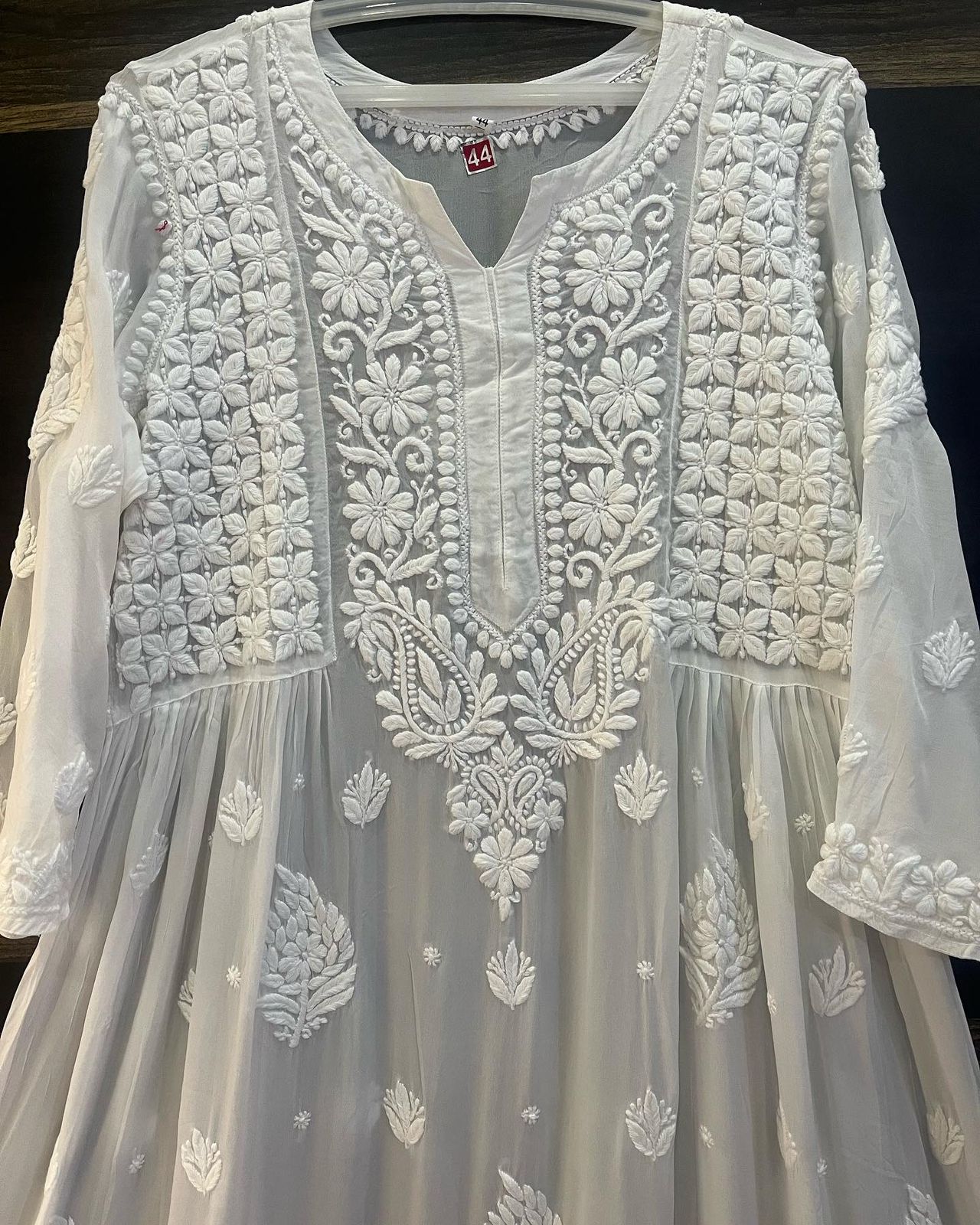 Heavy Chikankari Work Gown