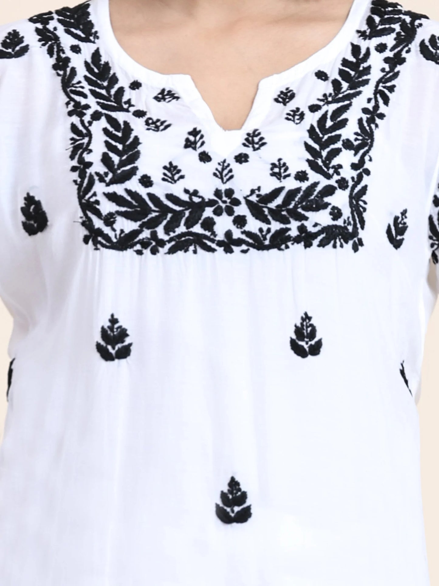 Black & White Chikankari Set