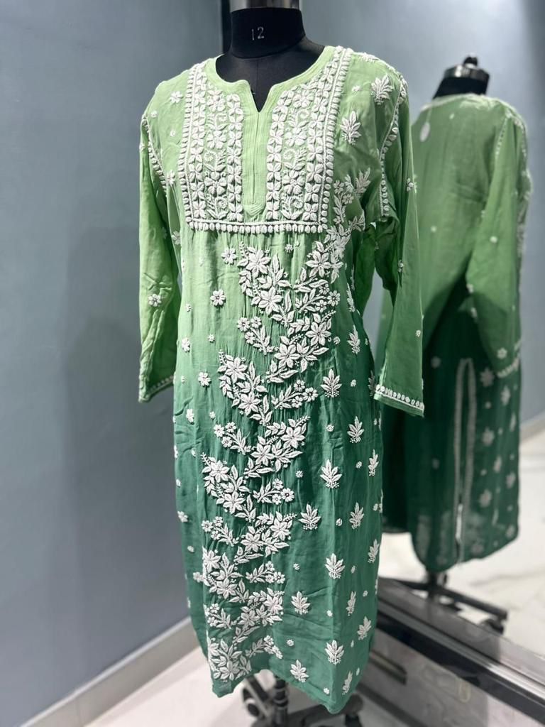 Phool Chikankari Kurta