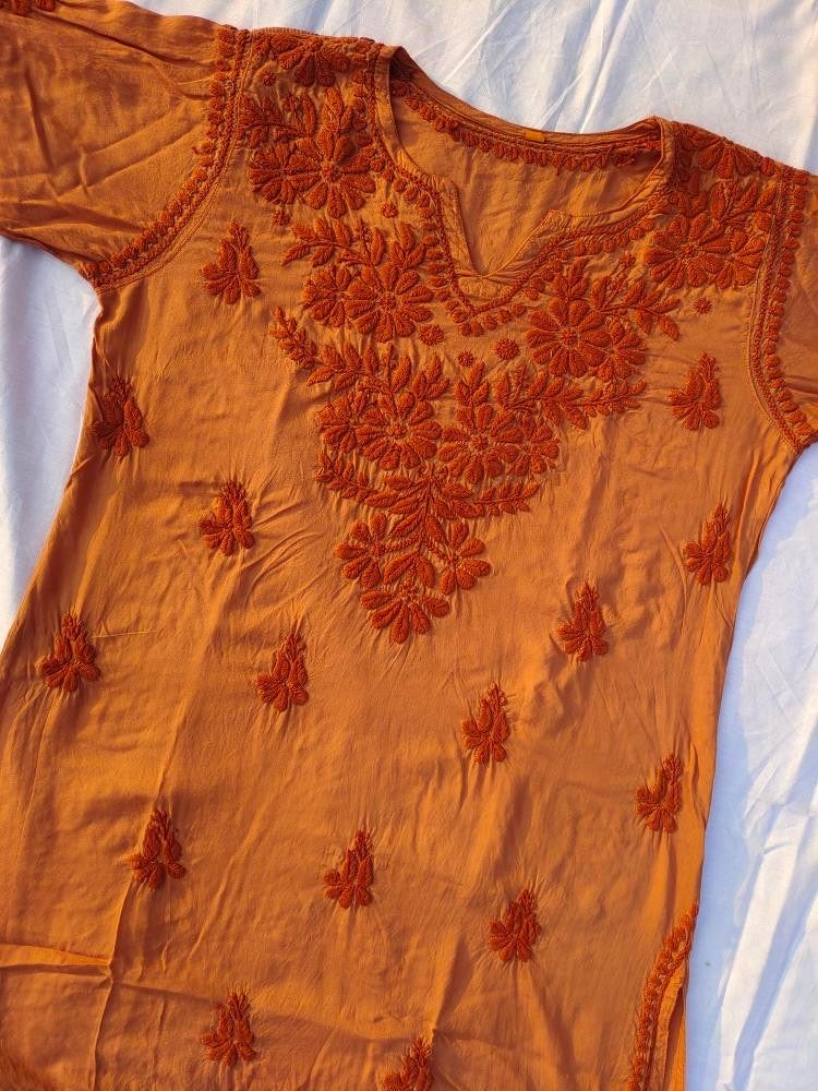Chikankari Short Kurta