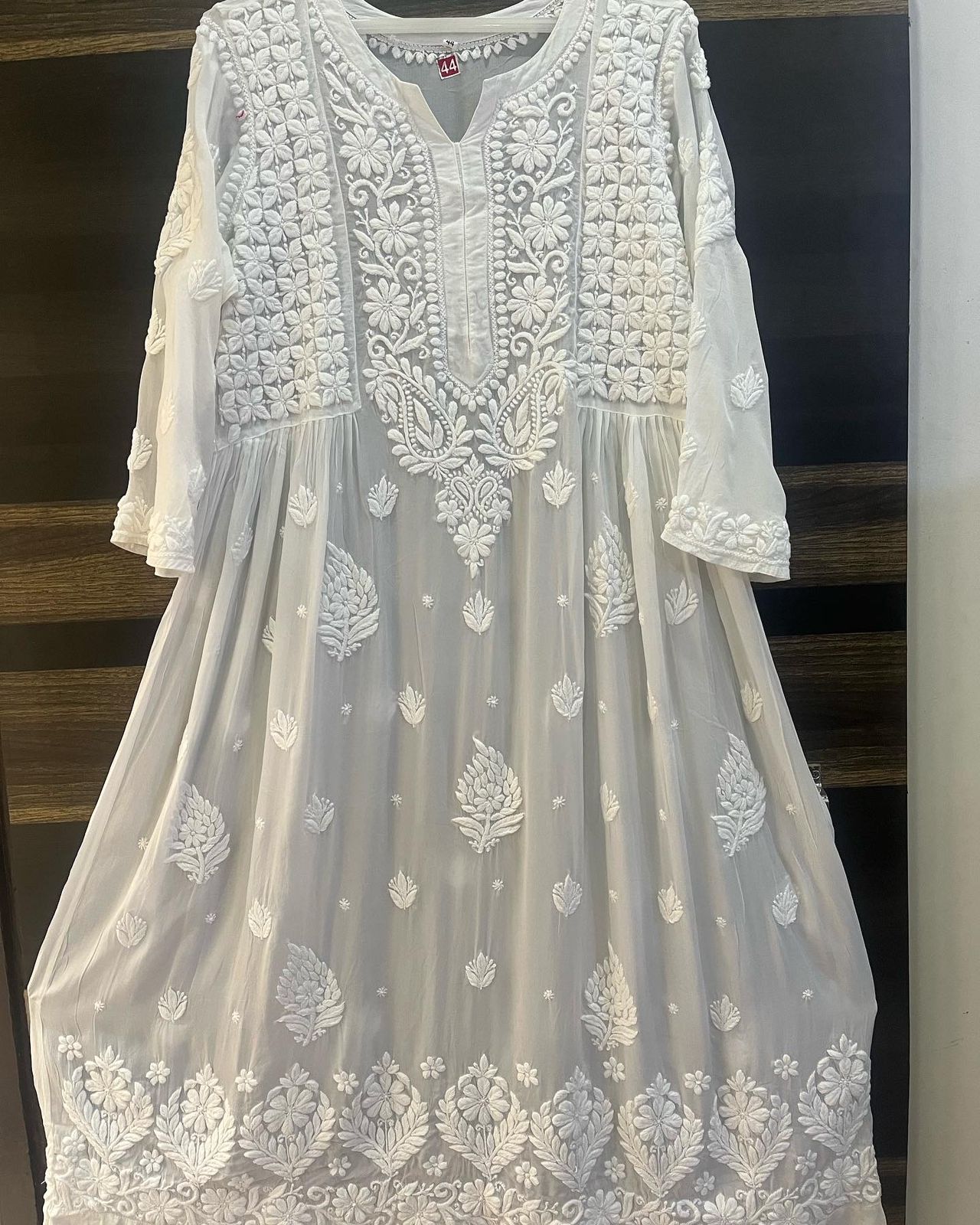 Heavy Chikankari Work Gown