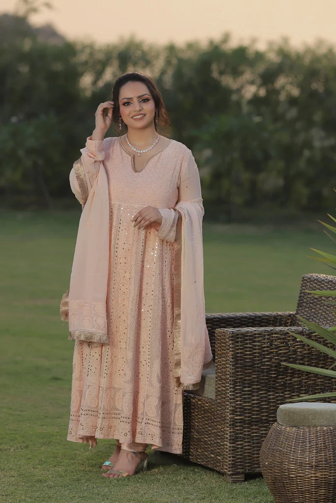 Premium Chikankari Anarkali