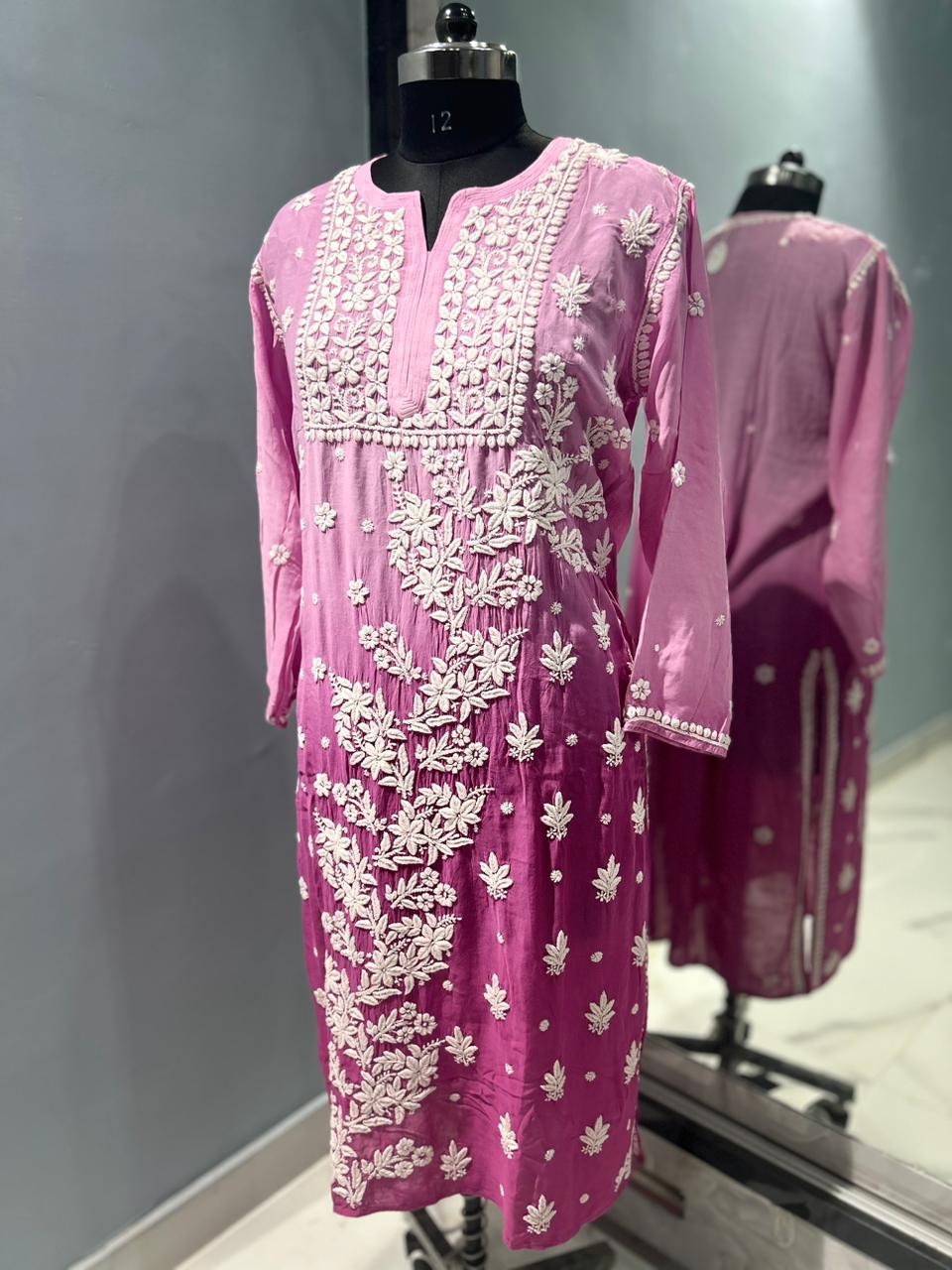 Phool Chikankari Kurta