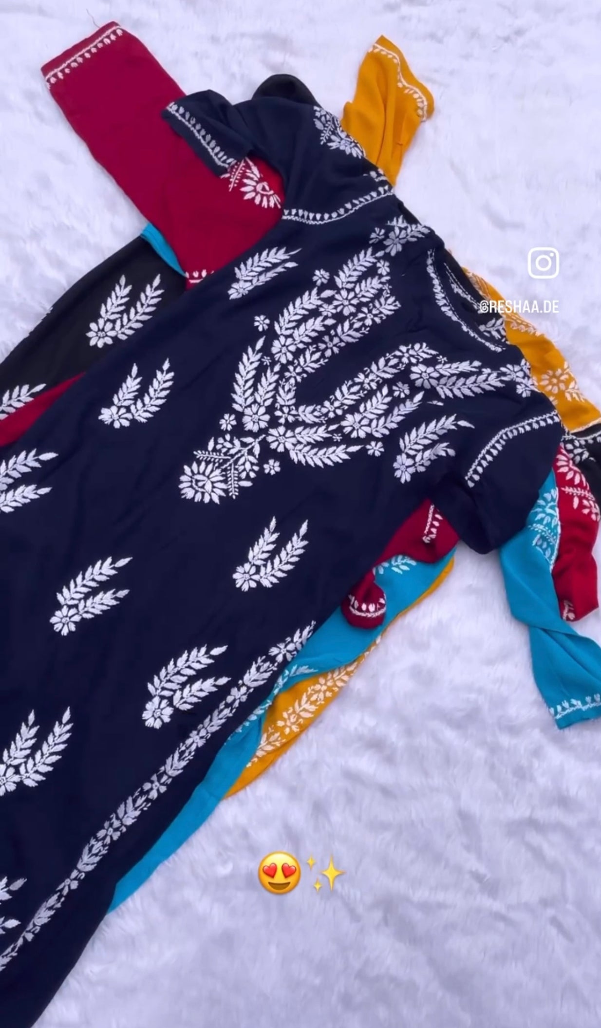 Bahaar Chikankari Soft Rayon Kurta