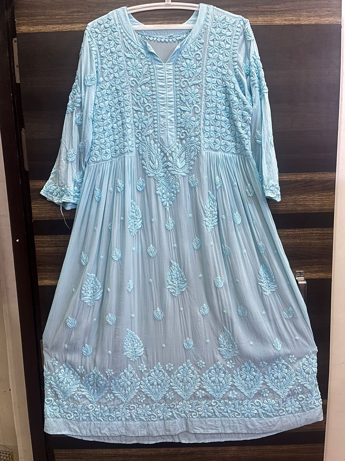Heavy Chikankari Work Gown
