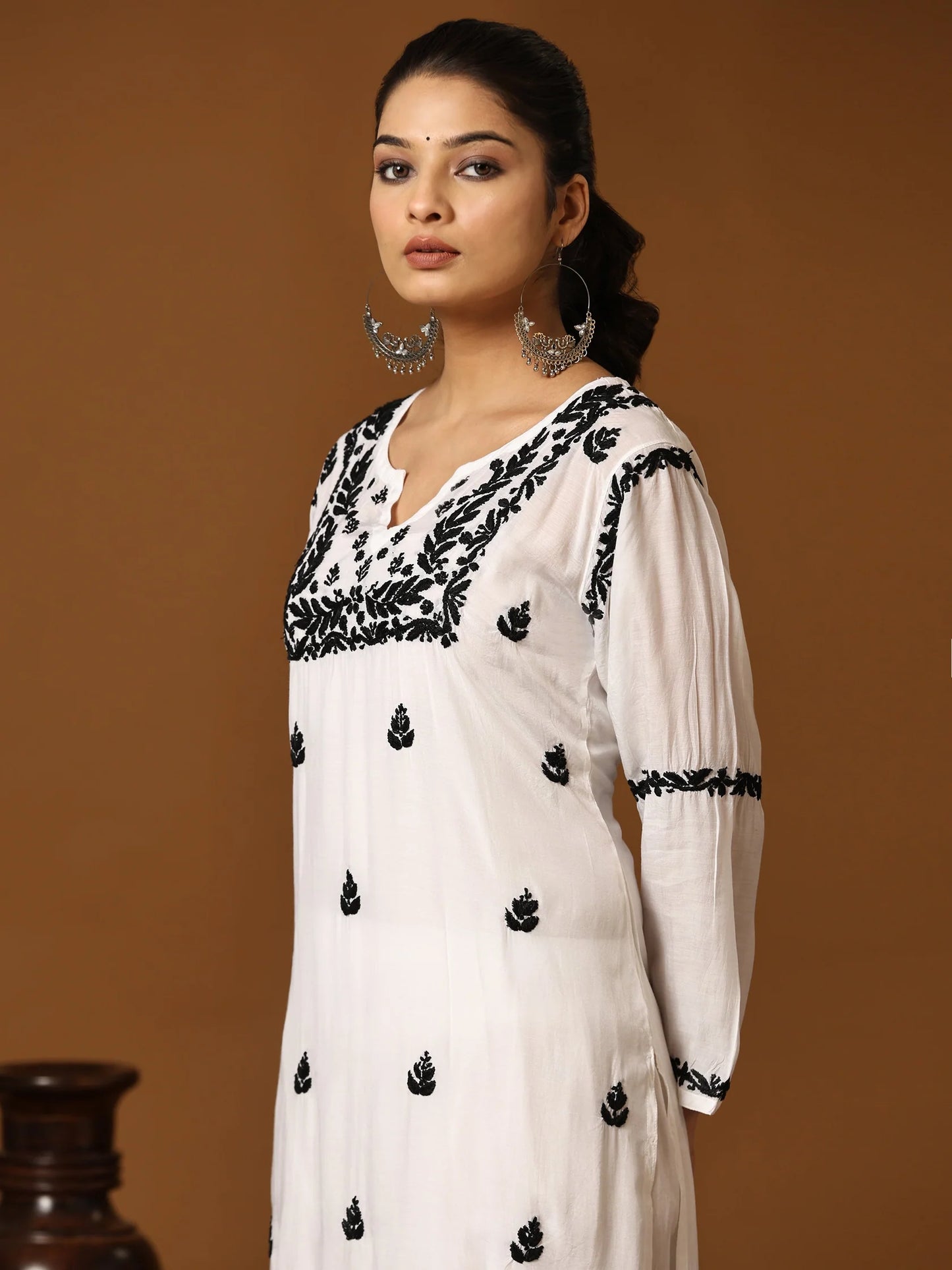 Black & White Chikankari Set