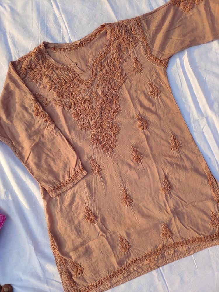 Chikankari Short Kurta