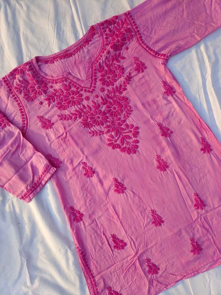 Chikankari Short Kurta