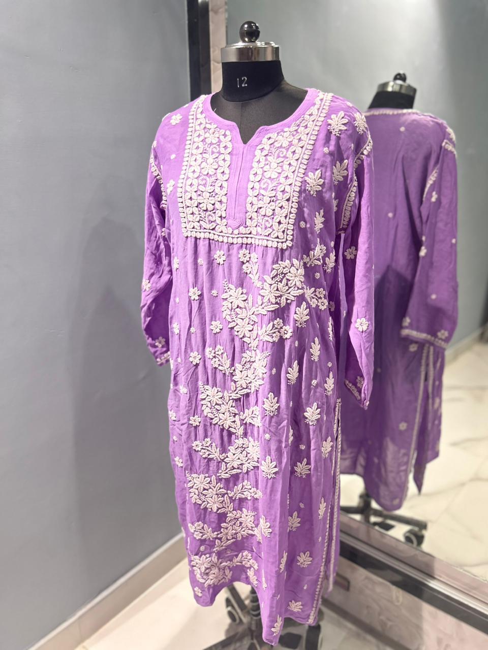 Phool Chikankari Kurta
