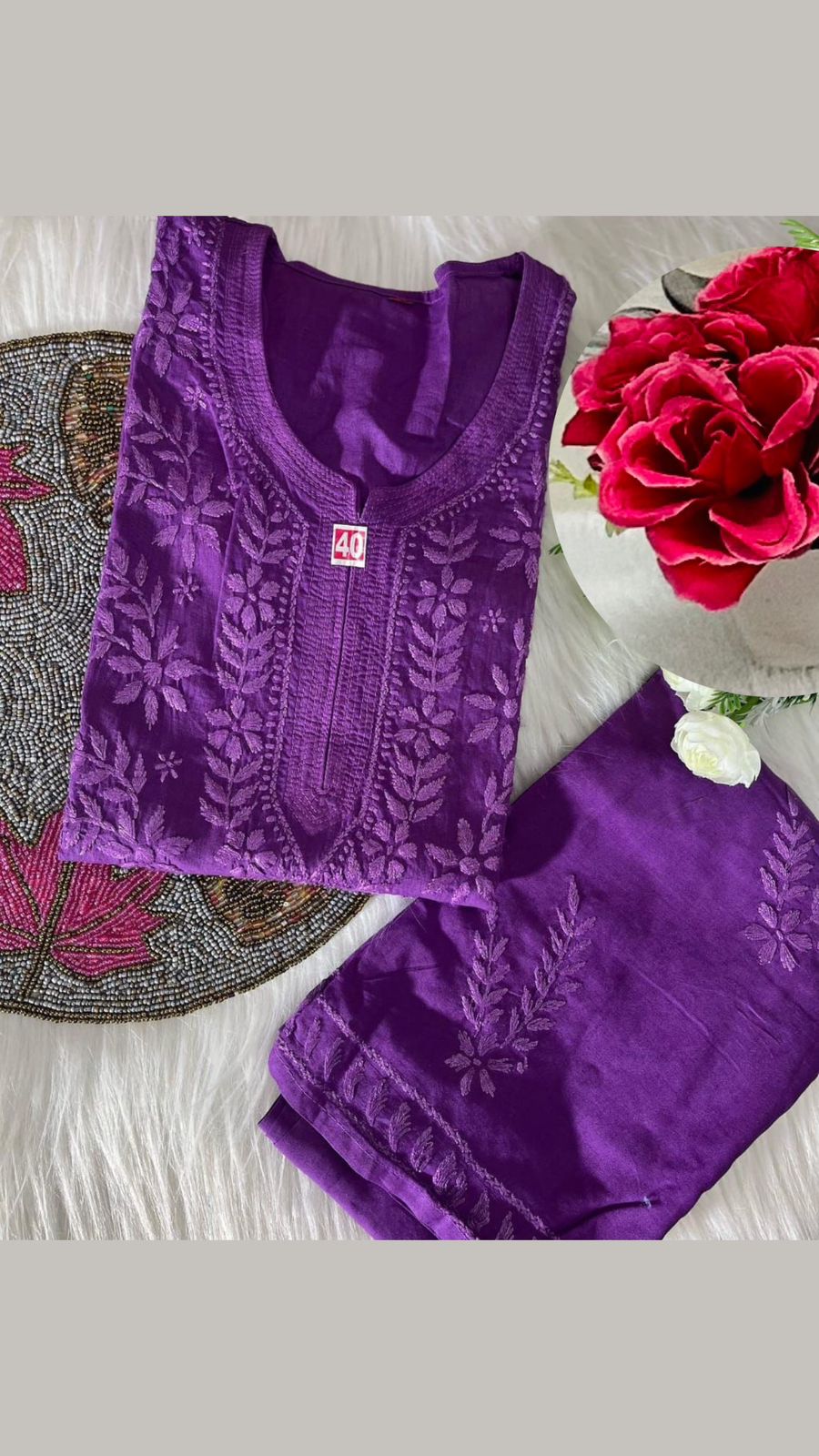Khush Chikankari Two Piece Set