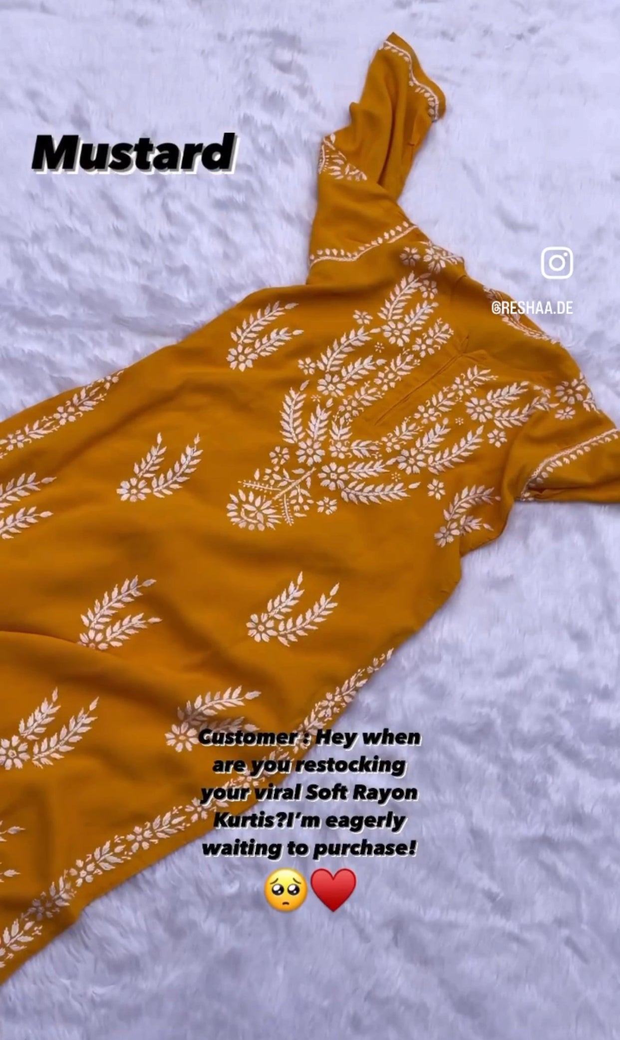 Bahaar Chikankari Soft Rayon Kurta