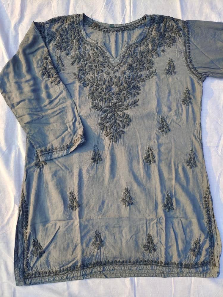 Chikankari Short Kurta