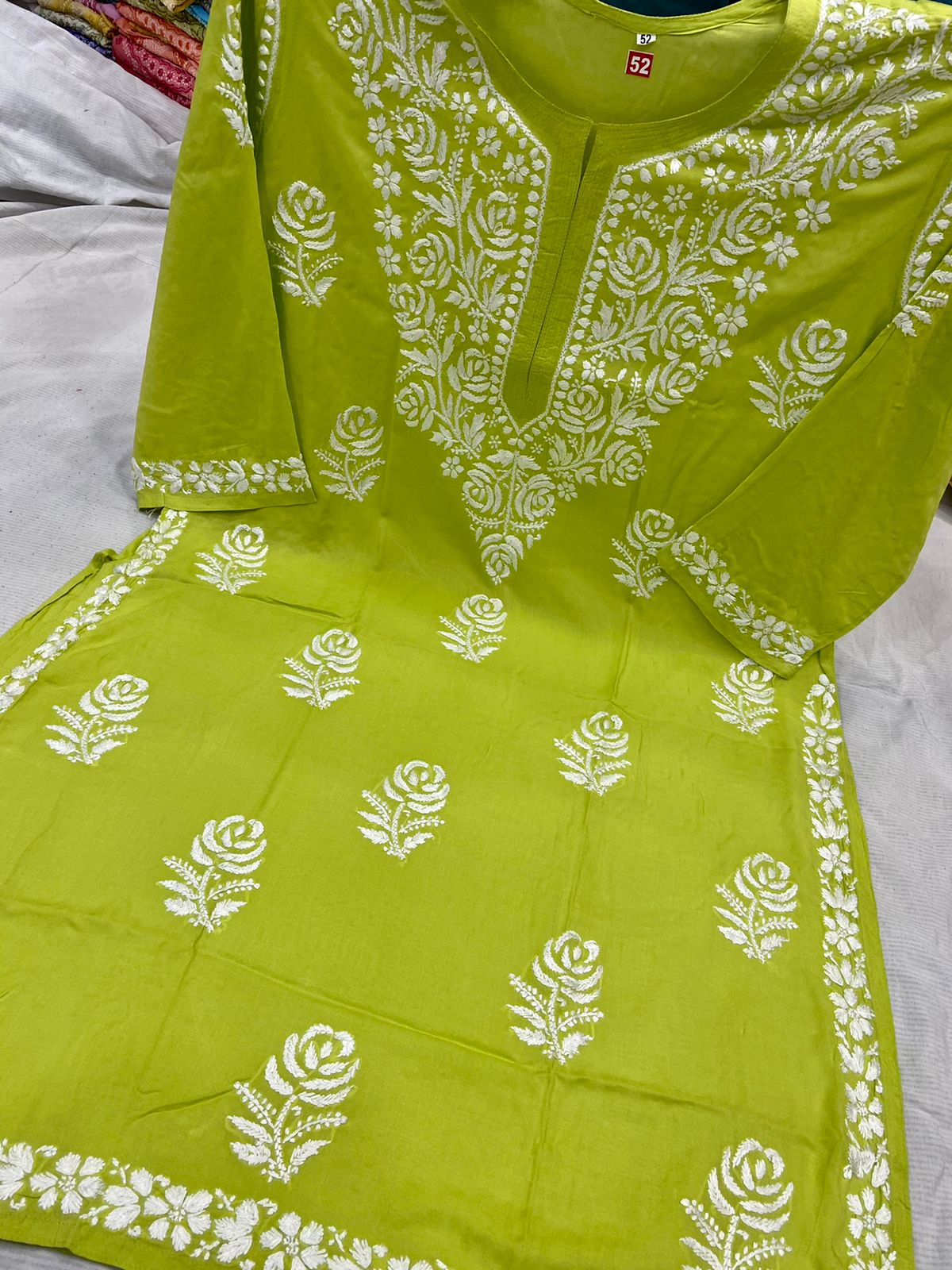 Gulaab Plus Size Chikankari Kurta