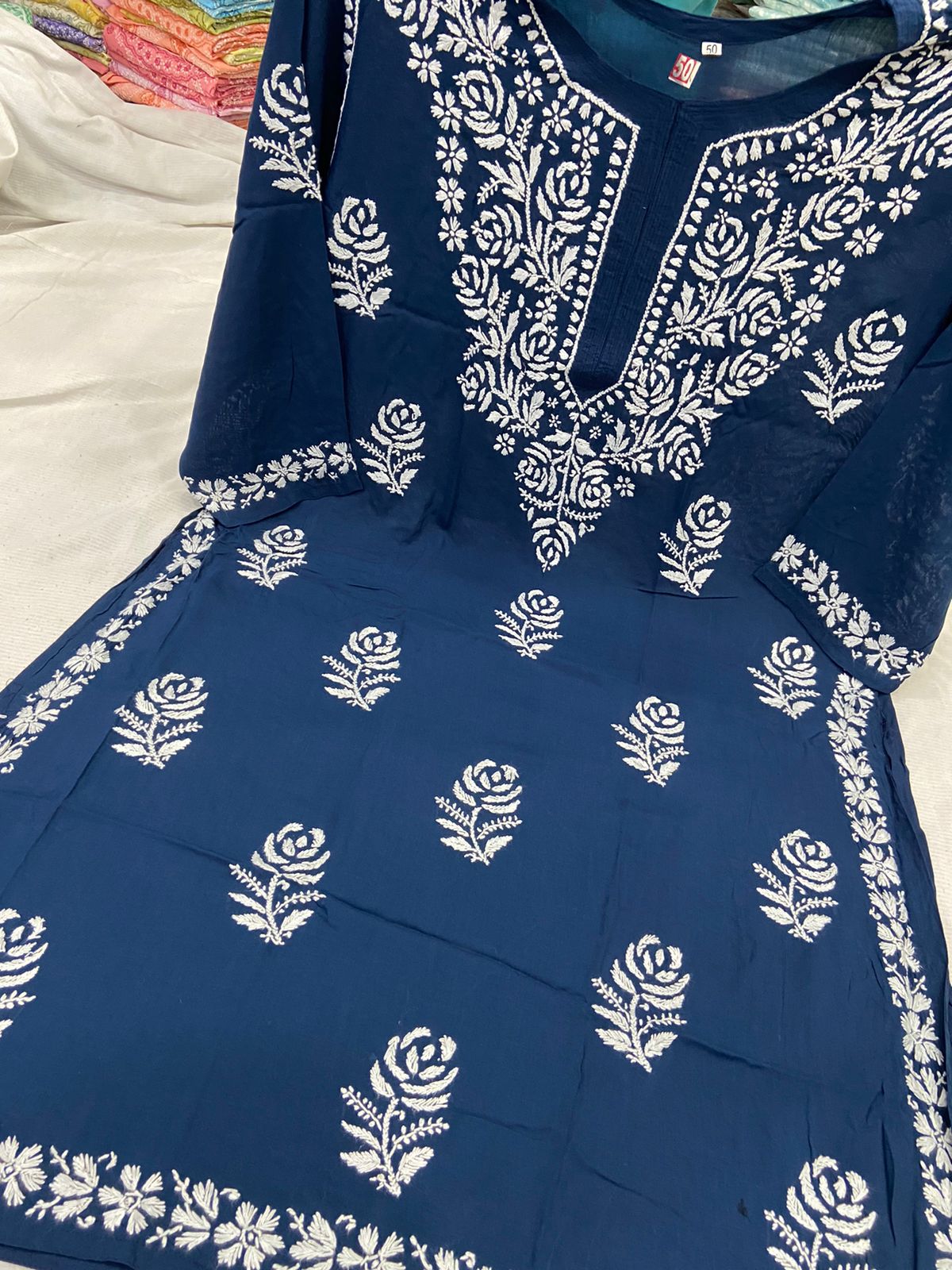 Gulaab Plus Size Chikankari Kurta