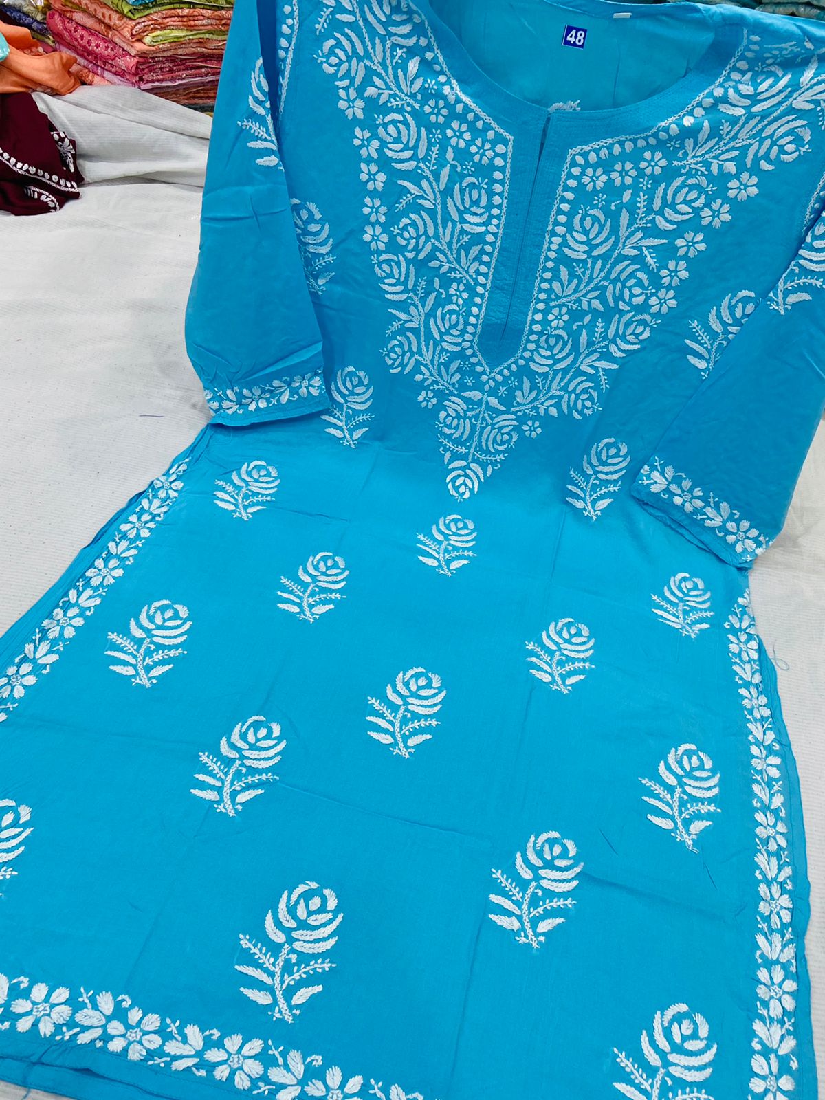 Gulaab Plus Size Chikankari Kurta