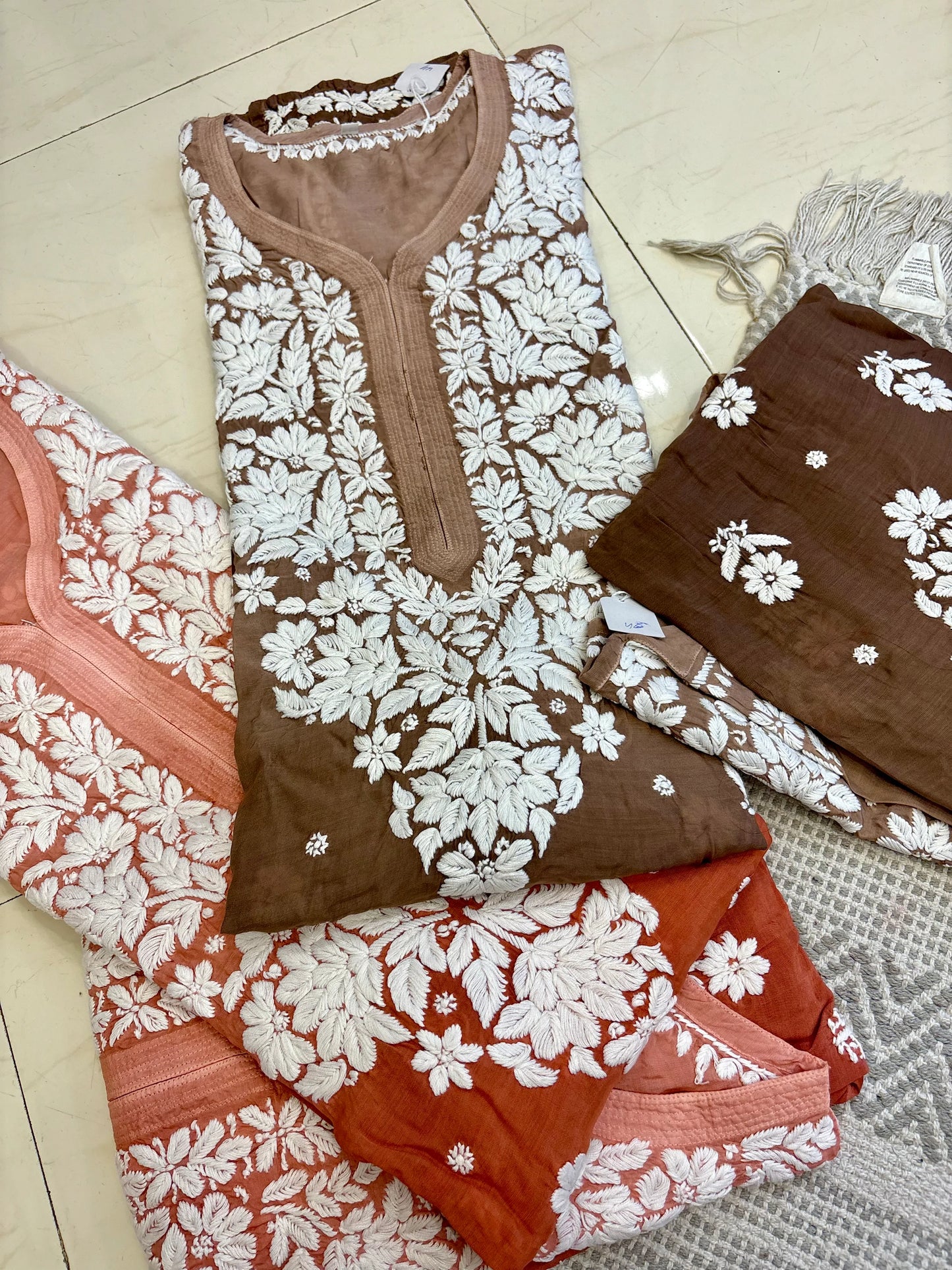 Ombre Muslin Chikankari Kurta/ Coord Set/ Full Suit