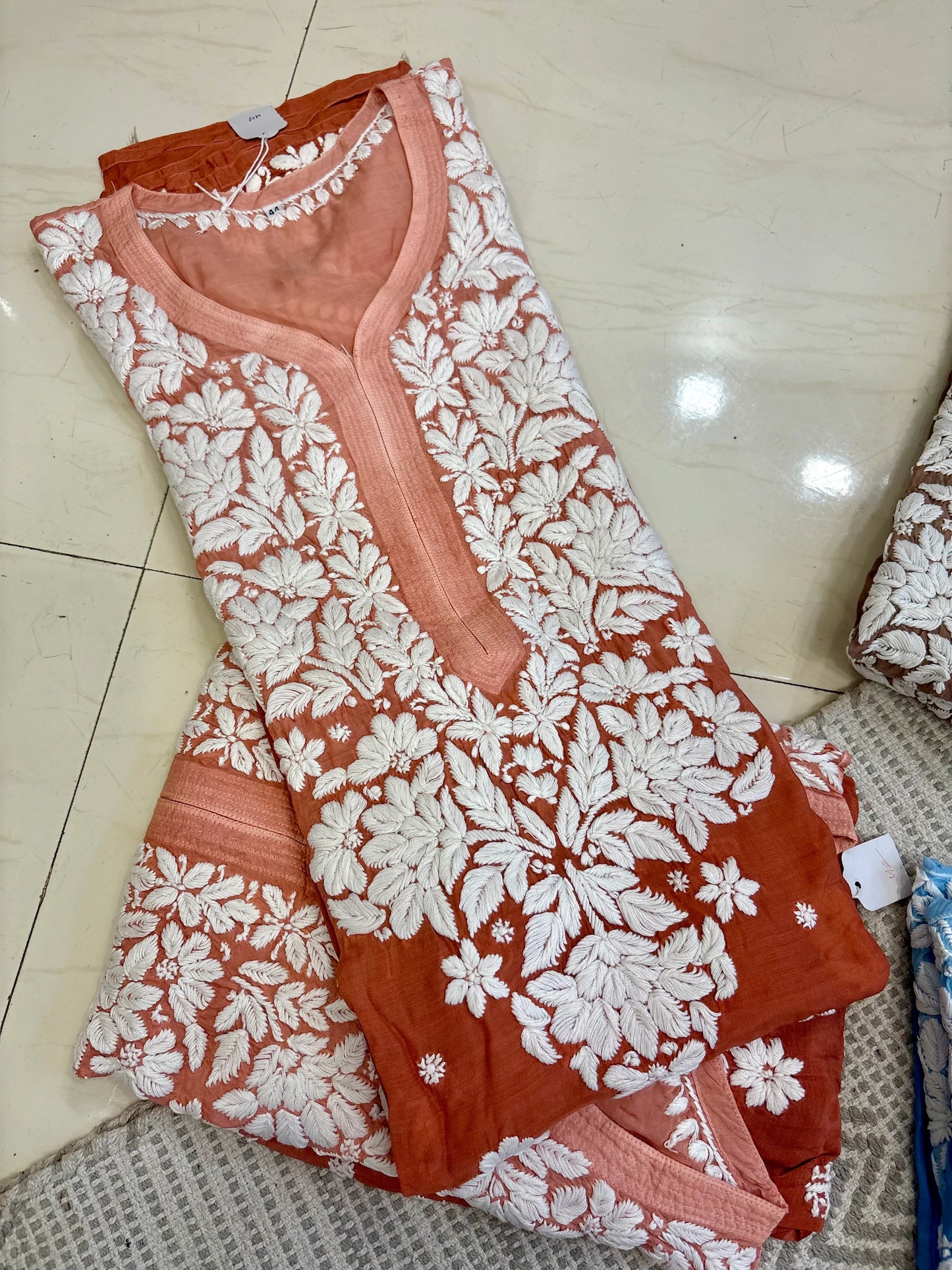 Ombre Muslin Chikankari Kurta/ Coord Set/ Full Suit
