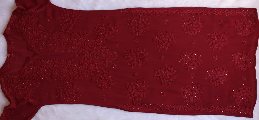 Rose Premium Chikankari Kurta