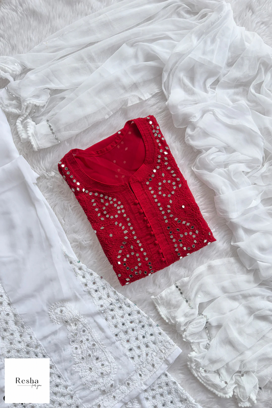 Meher Mirror Chikankari Suit