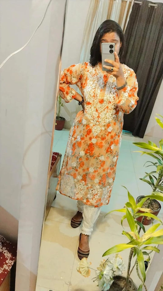 Muraad Chikankari Kurti