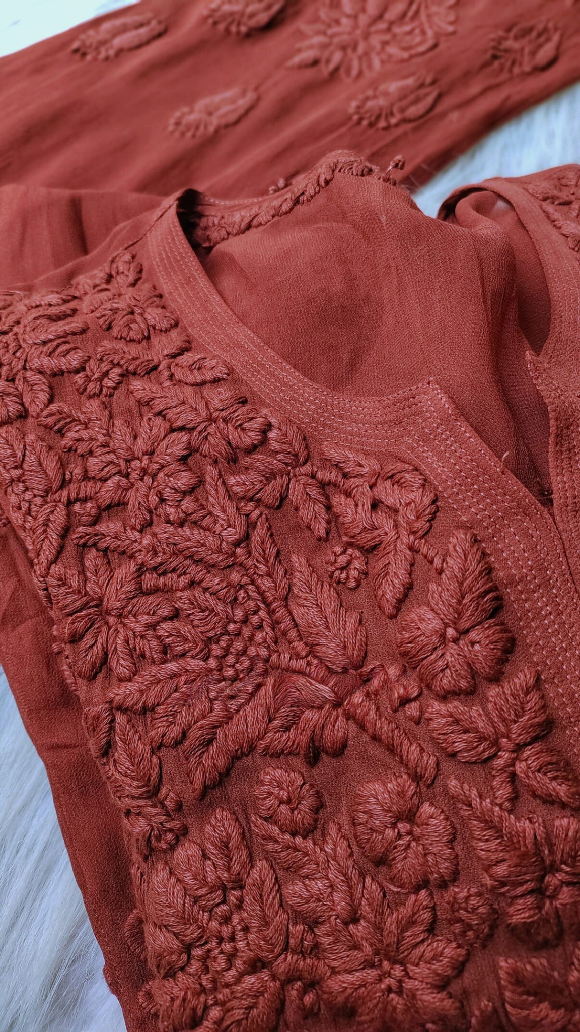 Hershey Kiss Premium Chikankari Kurta