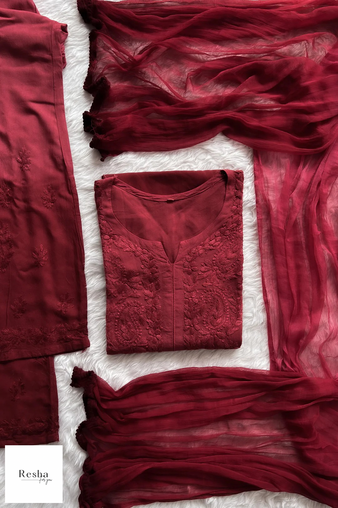 Meher Ombre Chikankari Suit