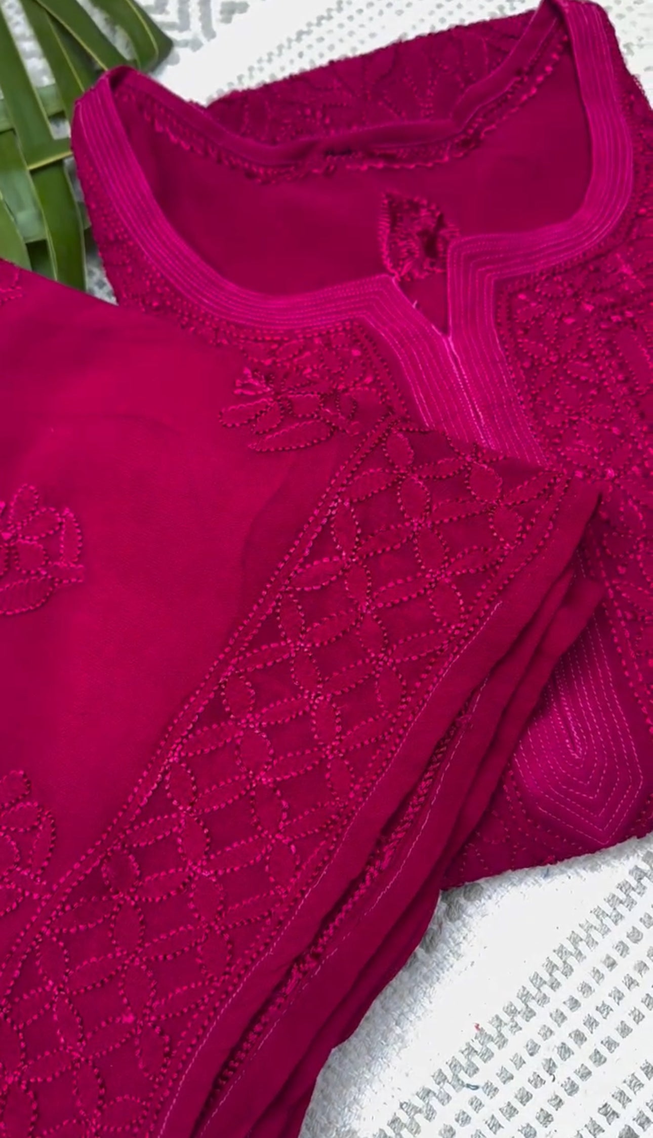 Rose Jaal Work Chikankari Kurta/ Coord/ Full Suit
