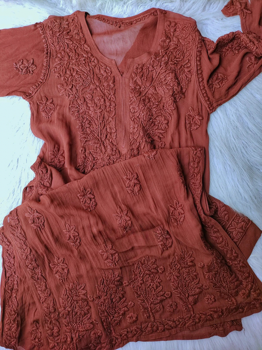 Hershey Kiss Premium Chikankari Kurta