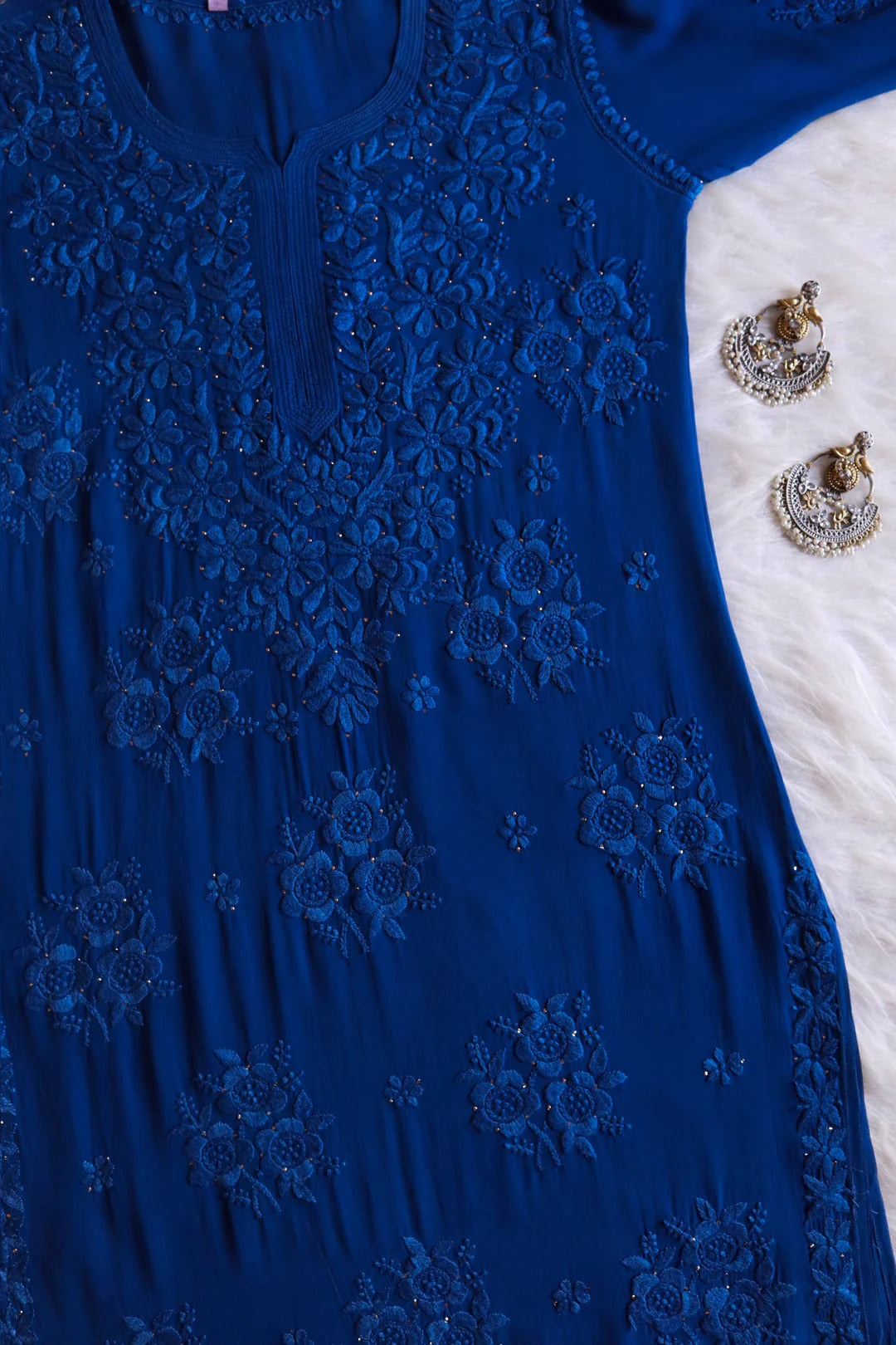 Rose Premium Chikankari Kurta