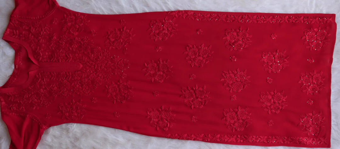Rose Premium Chikankari Kurta