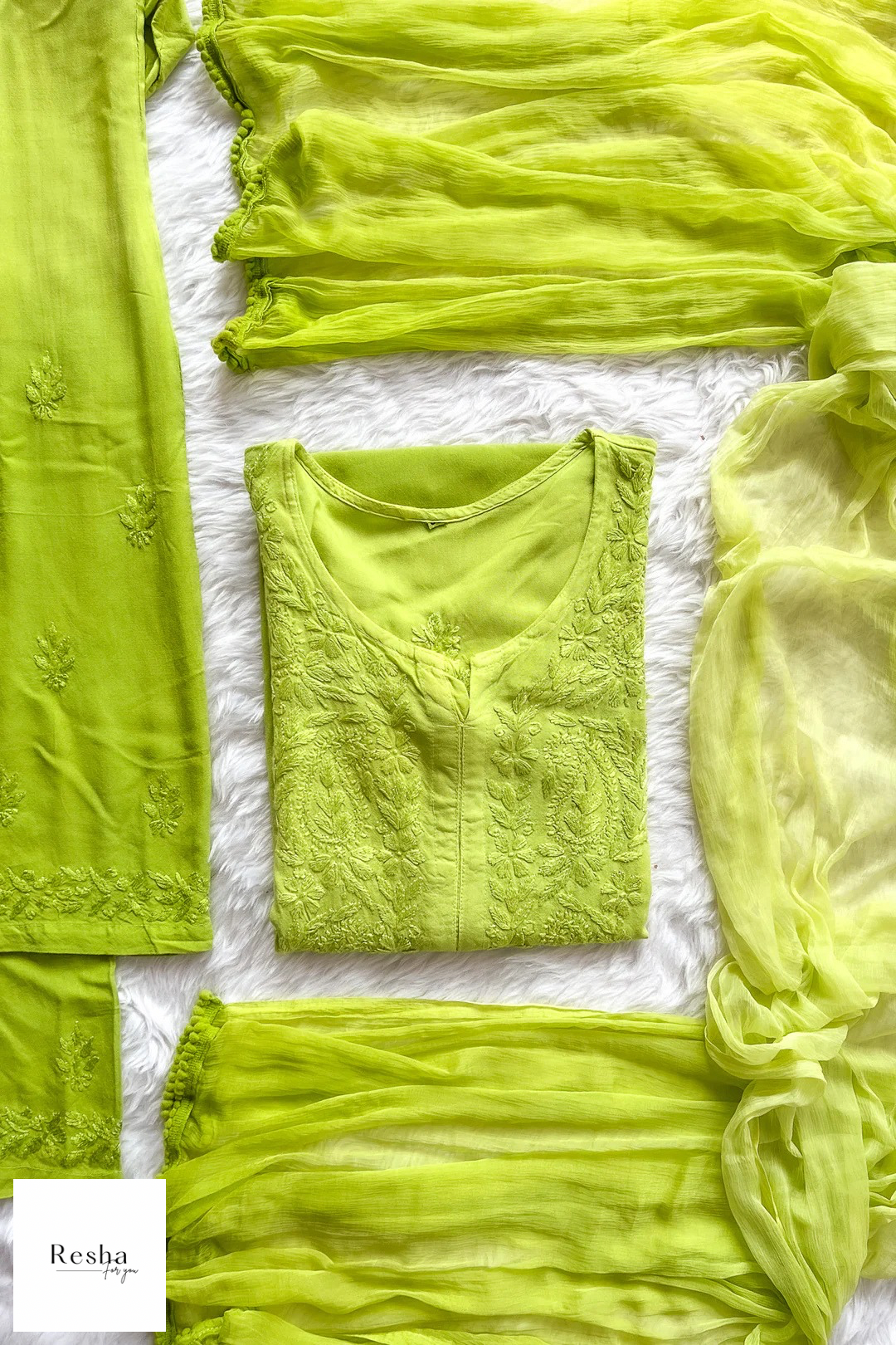 Meher Ombre Chikankari Suit
