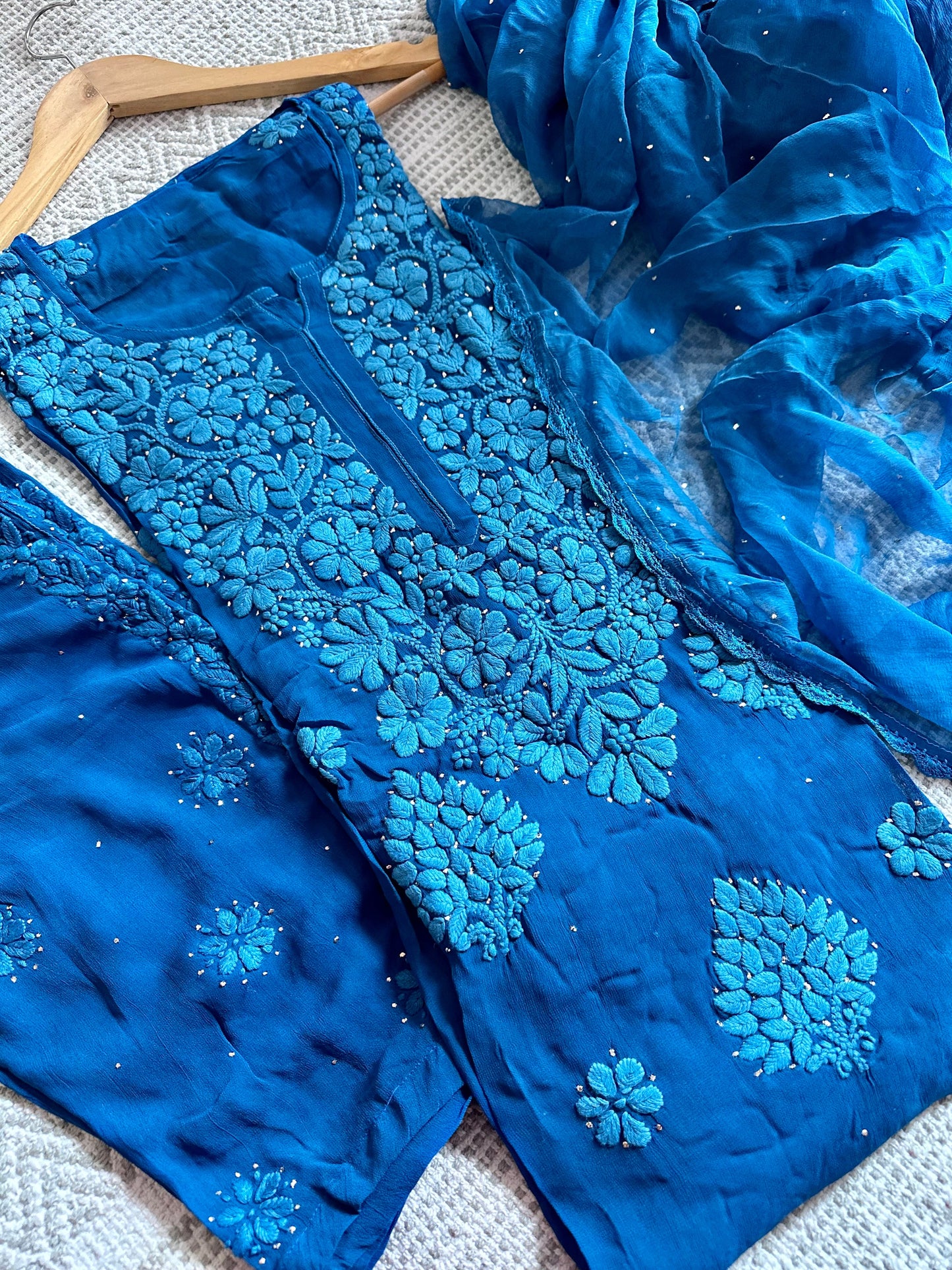 Neela Premium Chikankari Kurta/ Coord/ Full Suit