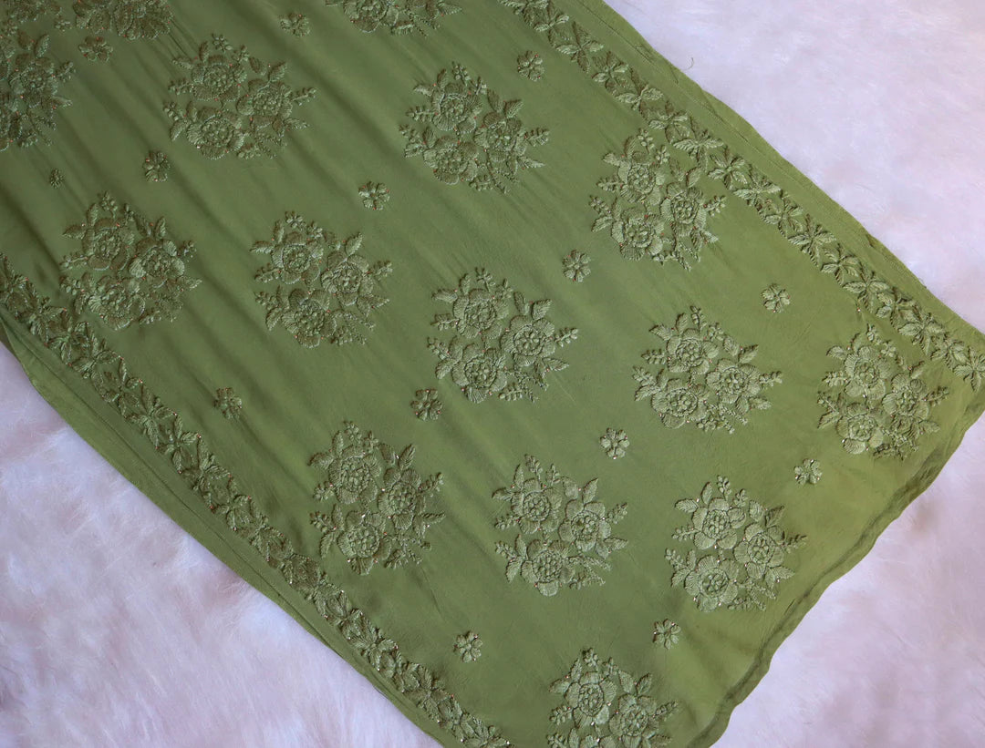 Rose Premium Chikankari Kurta