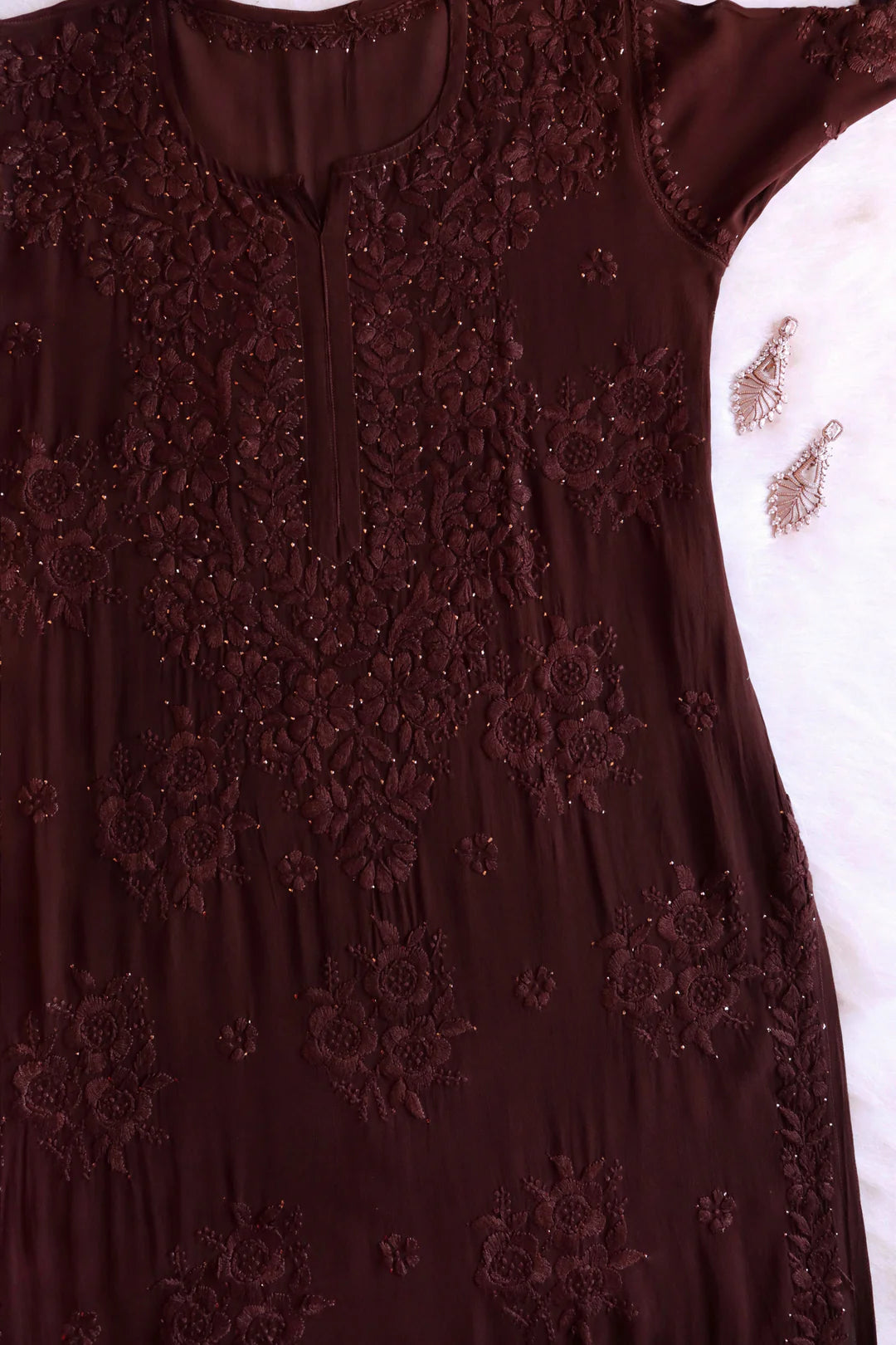 Rose Premium Chikankari Kurta