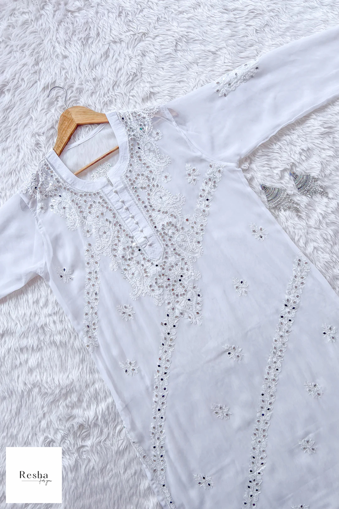Meher Mirror Chikankari Suit