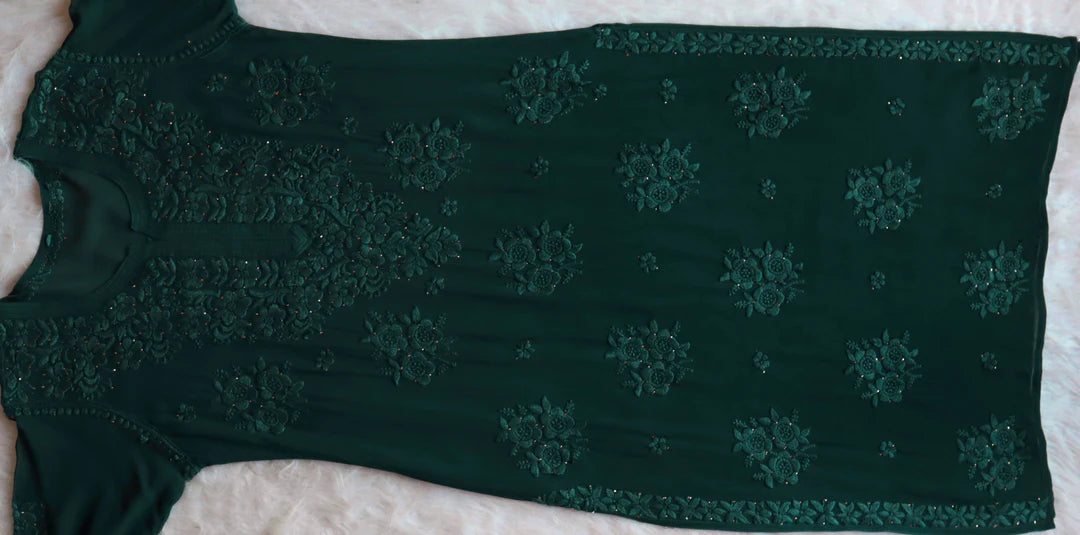 Rose Premium Chikankari Kurta