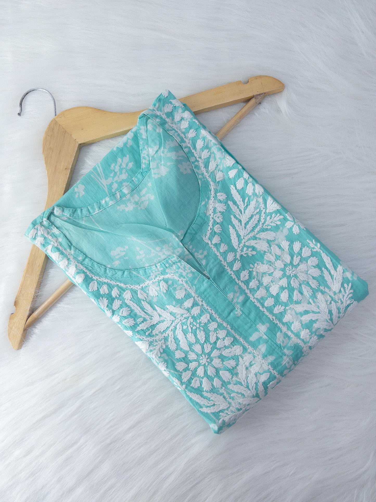Rida Chikankari Printed Kurti