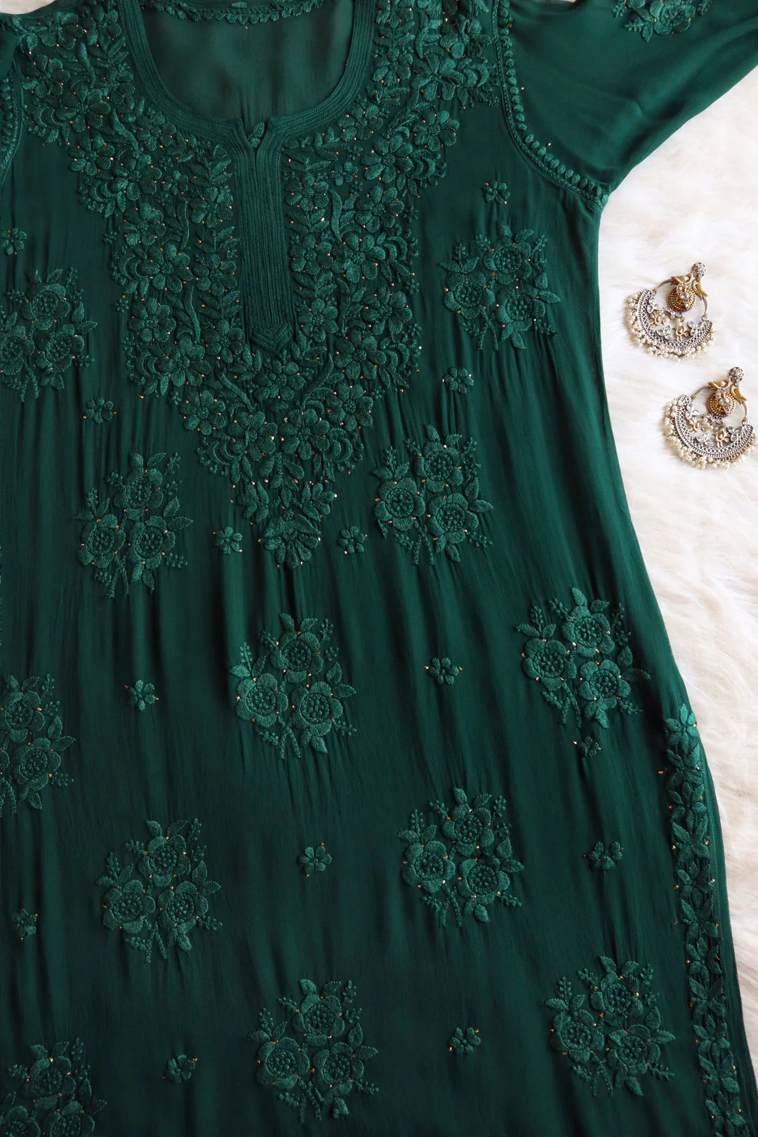 Rose Premium Chikankari Kurta