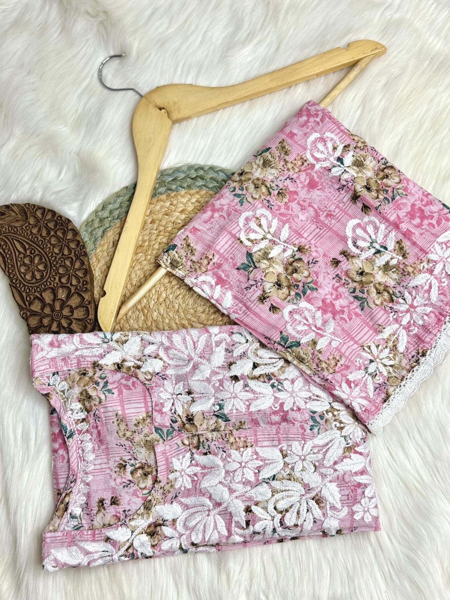 Flora Printed Chikankari Co-ord