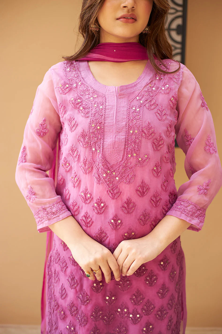 Noor Ombre Mukaish Suit