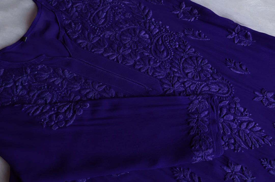 Pearl Premium Viscose Chikankari Suit