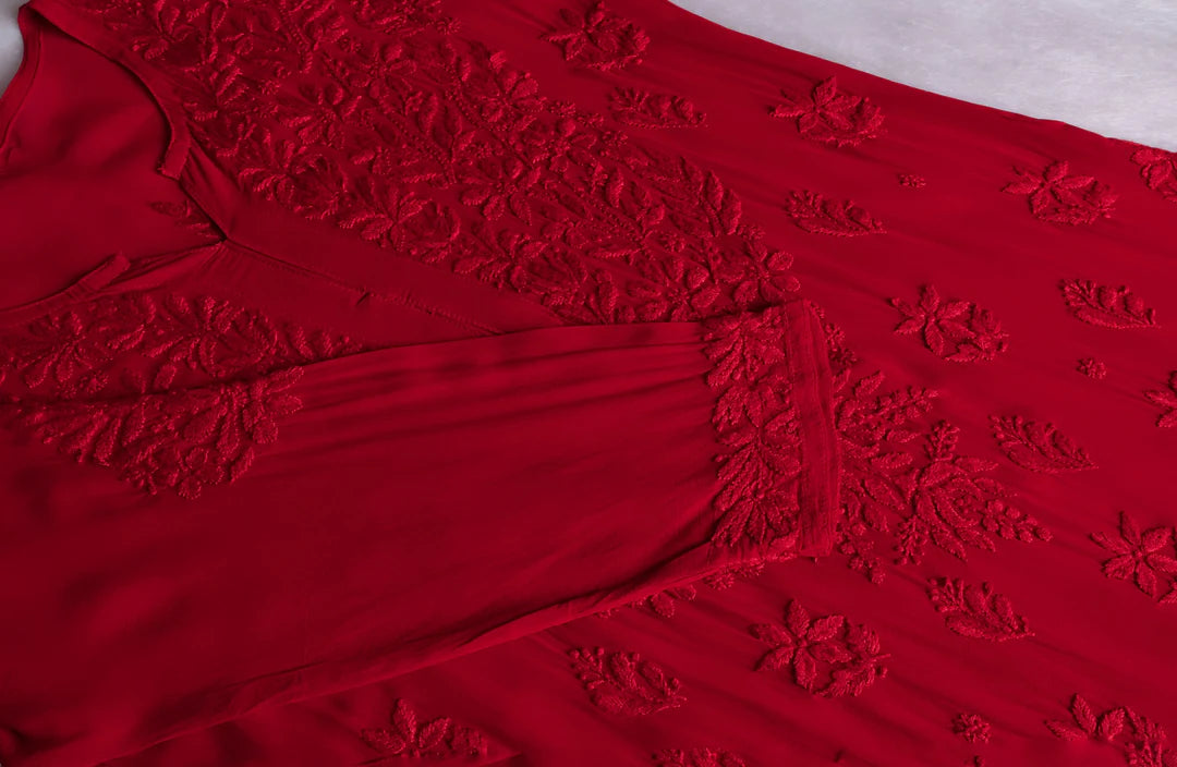 Pearl Premium Viscose Chikankari Suit