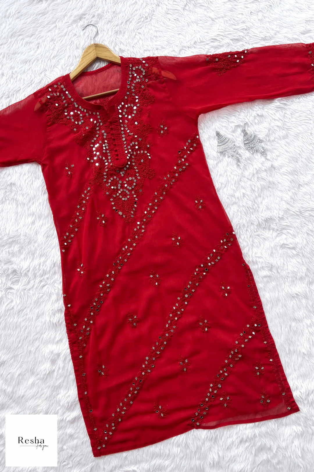 Meher Mirror Chikankari Suit