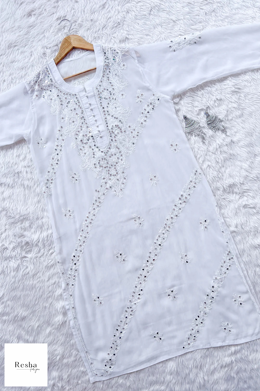 Meher Mirror Chikankari Suit