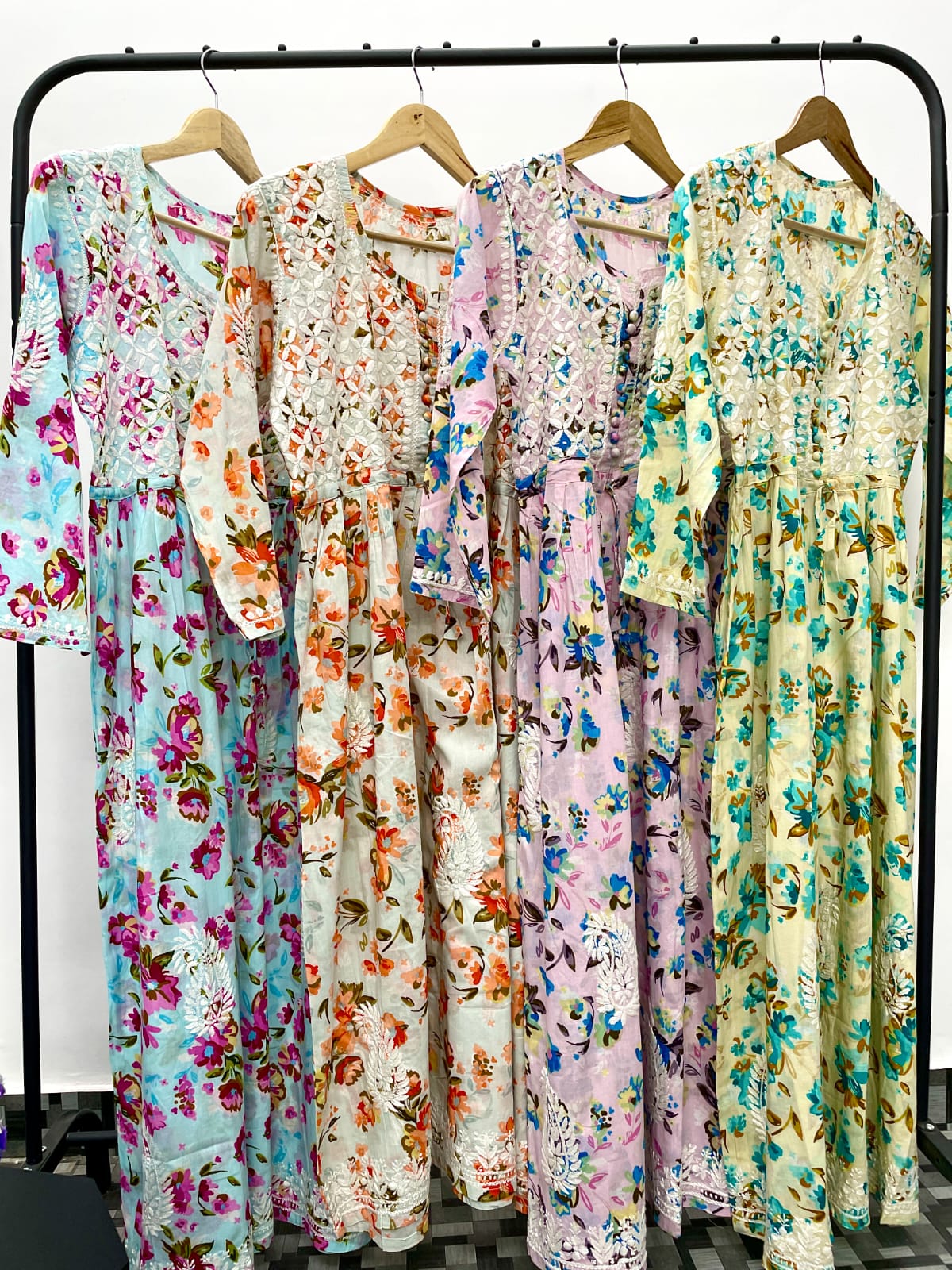 Lihaaz Premium Long Mul Mul Gown