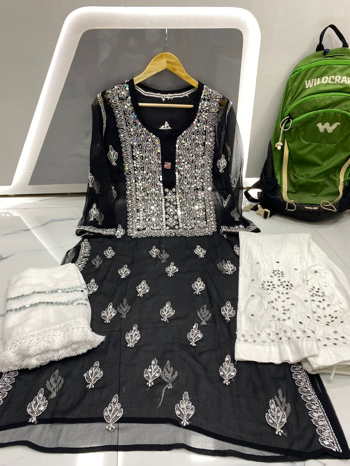 Chaand Mirror Work Suit