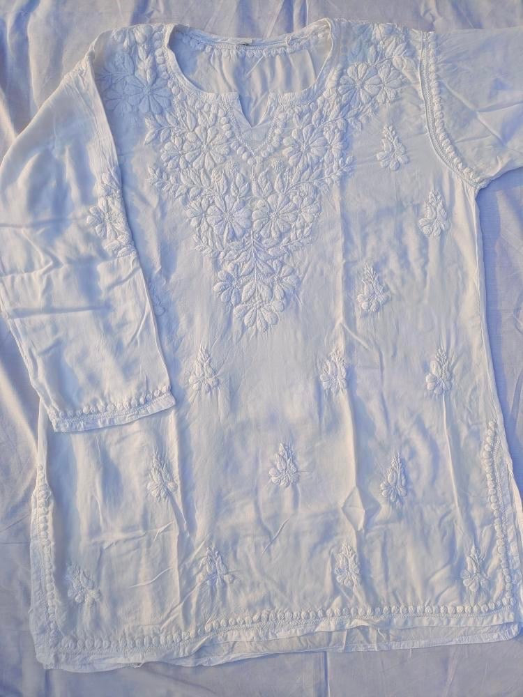 Chikankari Short Kurta